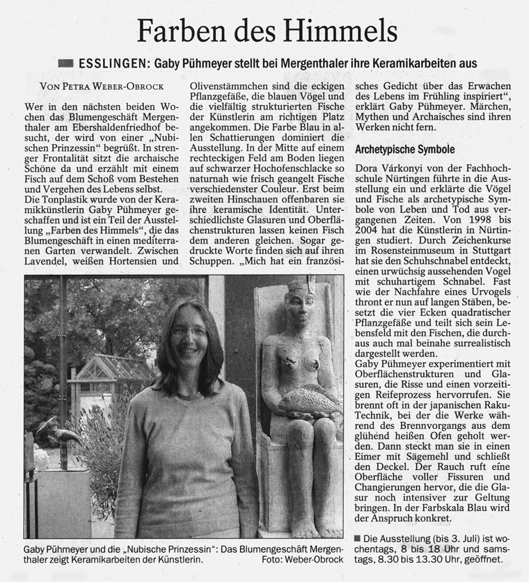 2004 Ausstellung Mergenthaler Esslinger Zeitung
