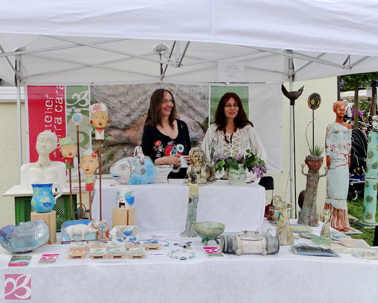 Das Atelier Terra Cara auf dem Urbacher Töpfermarkt
