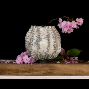 Raku-Vase FEUERZEICHEN UNIKAT