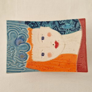 Seifenschale aus Keramik GIRL BLUME