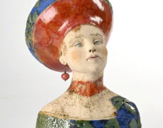 A HAT FULL OF DREAMS 2 – Büste aus Keramik