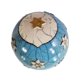 Raku Tierurne aus Keramik AQUA 1 l