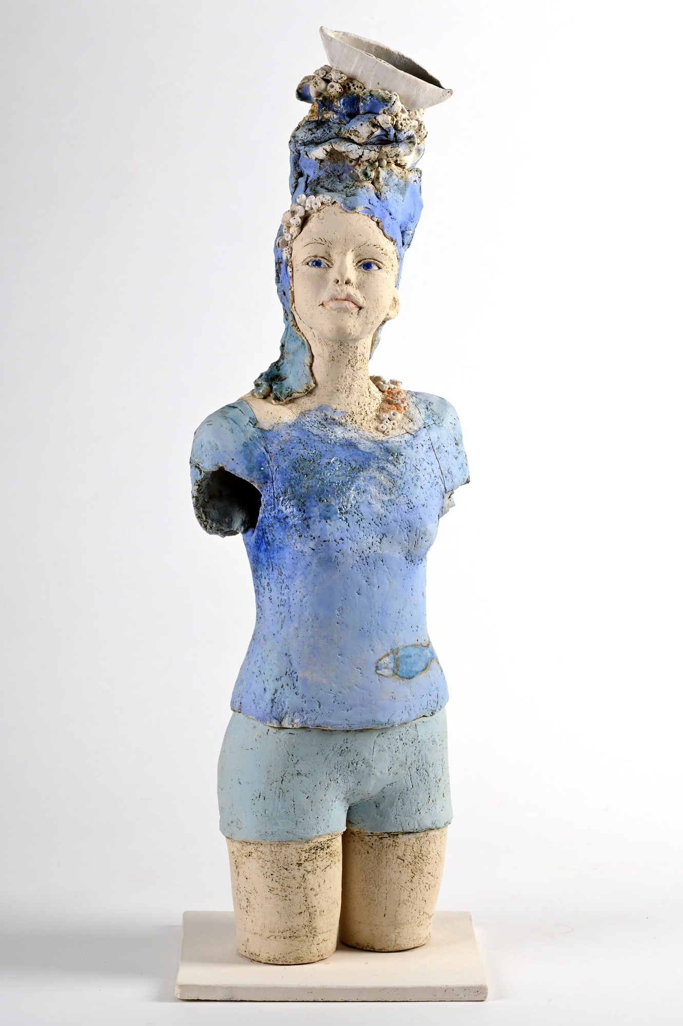 Meerfrau - Skulptur aus Keramik – Bild 2